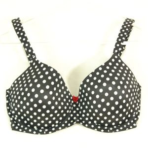 black, white and red polka dot bra Modern Movement